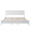 NicBex Modern White/Gray Platform Bed Frame with Headboard,Solid Wood Full/Queen/King Bed Frame with Slat Support,No Box Spring Required,Easy Assembly - 4 of 4