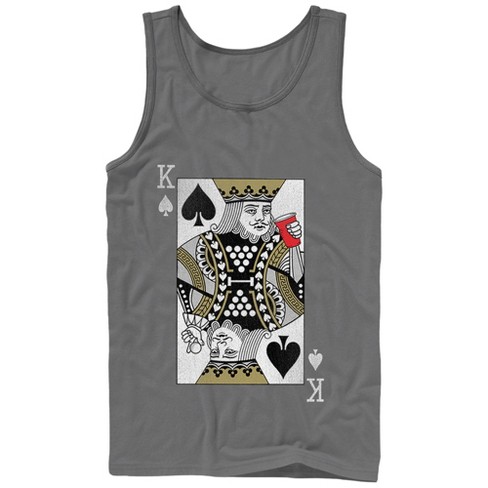 Men's Lost Gods King Of Pong Tank Top - Charcoal - Small : Target
