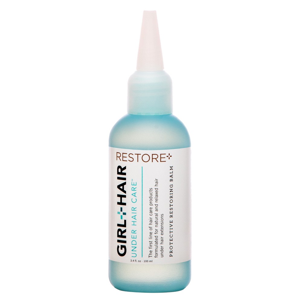 Photos - Hair Styling Product Girl+Hair RESTORE+ with Shea Butter & Castor Oil Hair Treatment Balm - 3.4 fl oz