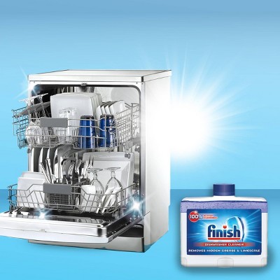 Finish Fight Grease and Limescale Liquid Dishwasher Hygienic Cleaner - 8.45 fl oz