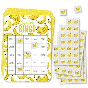 Big Dot of Happiness Let’s Go Bananas - Bingo Cards and Markers - Tropical Party Bingo Game - Set of 18 - 1 of 4