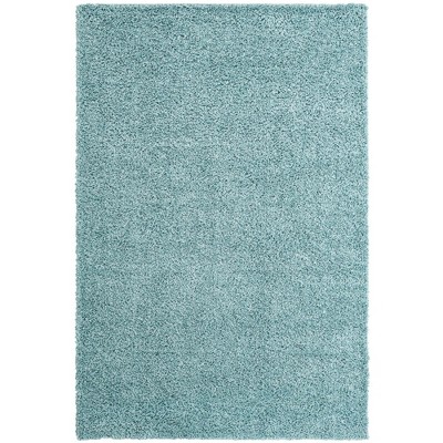 Alpine Aqua Braided 6'x9' Rectangular Shag Area Rug