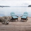 ARDEN Oceantex Outdoor Plush Modern Tufted Adirondack Cushion, 2 Pack, 20 x 18, Water Repellent, Fade Resistant 20 x 18, Sky Blue - 2 of 4