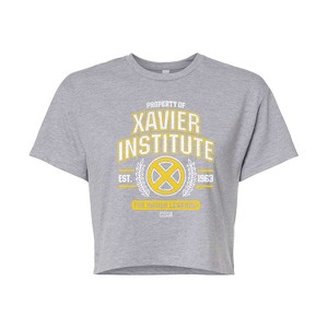 Women's - Marvel - X-Men Property Of Xavier Institute Cropped Graphic T-Shirt - 1 of 4