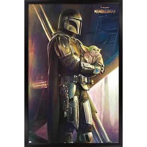 Trends International Star Wars: The Mandalorian - Held Framed Wall Poster Prints - 1 of 4