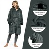 Catalonia Womens' Full Body Oversized Blanket Hoodie Sweatshirt, Extra Long Wearable Fleece Pullover, Gift for Women Wife Girlfriend - 4 of 4