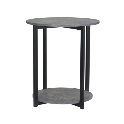 Household Essentials Jamestown Round End Table