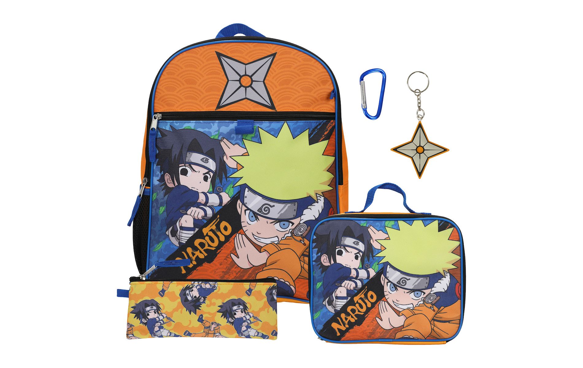 Naruto Classic Sasuke Vs Naruto 16 Youth 5-Piece Backpack Set