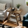 Hommoo 3-Tier Narrow Side Table with Storage Shelf Rustic Brown - 4 of 4