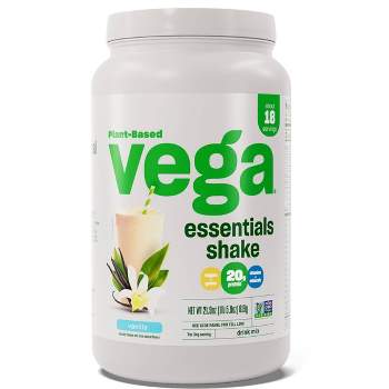 Vega Essentials Plant Based Vegan Protein Powder Shake - Vanilla - 21.9oz