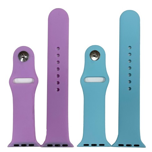 Olivia Pratt 2 Pack Solid Silicone Apple Watch Band - image 1 of 4