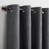 Noir Dimensional Thermal Extreme 100% Blackout Grommet Curtain Panel - Sun Zero - image 3 of 4