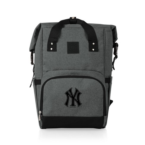 Mlb New York Yankees On The Go Roll top Cooler Backpack Heathered Gray Target