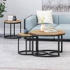3pc Gerrish Modern Industrial Table Set Antique Brown - Christopher Knight Home: Sturdy Space-Saving Furniture - 2 of 4