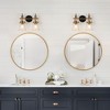 LNC Auisre Polished Gold and Seeded Glass Modern/Contemporary Vanity Lights,1 Light/ 2 Light/3 Light/4 Light - 4 of 4
