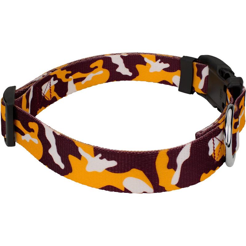 Country Brook Petz® Deluxe Burgundy and Gold Camo Dog Collar Limited Edition - Made in the U.S.A, 3 of 5
