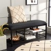 Milligan Open Shelf Bench W/ Cushion  - Safavieh - 2 of 4