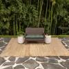 ARDEN earthFIBER Outdoor Wicker Settee Cushion, 41.5 x 18, Water Repellent, Fade Resistant 41.5 x 18, Sage Green Texture - 2 of 4