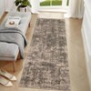 Washable Area Rug for Living Room & Bedroom – Non-Slip Vintage Floral Accent Carpet, Low Pile, Stain Resistant - 2 of 4