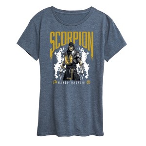Women's - Mortal Kombat - Scorpion Hanzo Hasashi Short Sleeve Graphic T-Shirt - 1 of 4