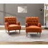 Set of 2 Naida Armchair with Carved Legs | ARTFUL LIVING DESIGN-RUST - 2 of 4