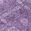 Purple Lilac And Lavender Oriental Washable Indoor Outdoor Area Rug - 4 of 4