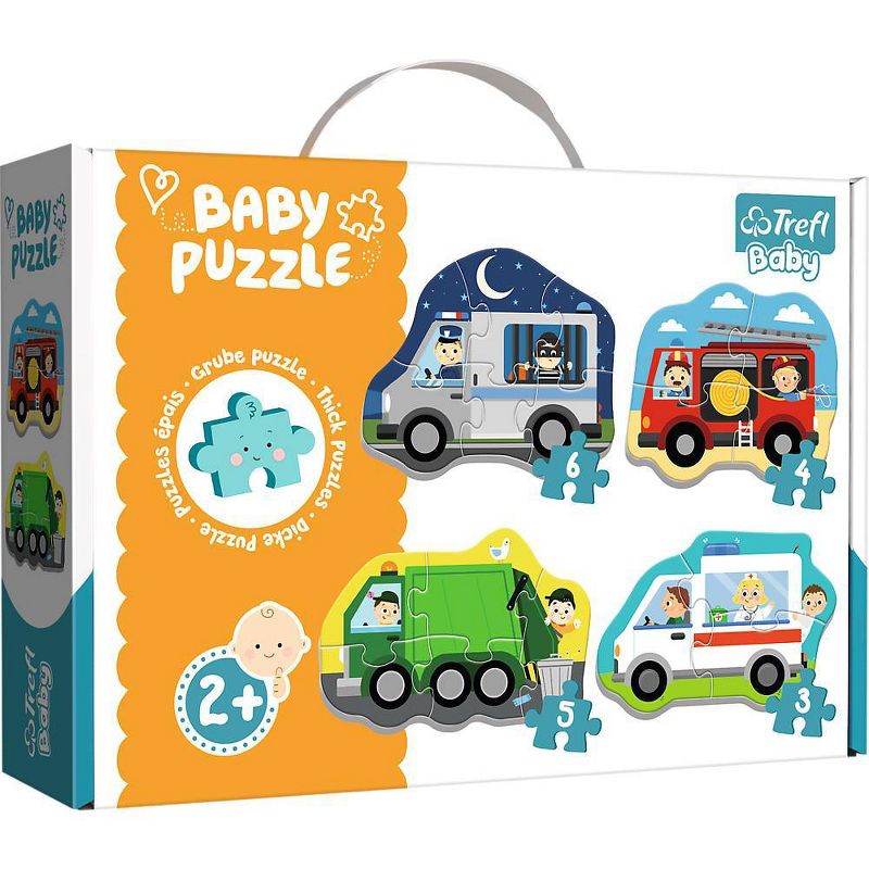 Trefl Vehicles and Jobs Jigsaw Puzzle for Toddlers - 8pc: Educational Toy, Fine Motor & Memory Skills, 1+ Year, 2 of 8