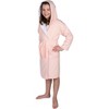 ComfyDown Kids Luxury Pink Hooded Bathrobe for Girls- Soft, Plush - Made in USA Small - 4-5 Years - 2 of 4