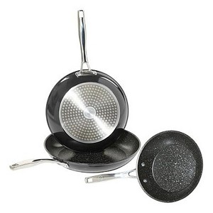 Curtis Stone 3-piece Dura-Pan+ Frypan Set with Gift Boxes - 1 of 3