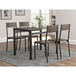 5-Piece Dining Set with Rectangular Table and 4 Chairs - 1 of 4