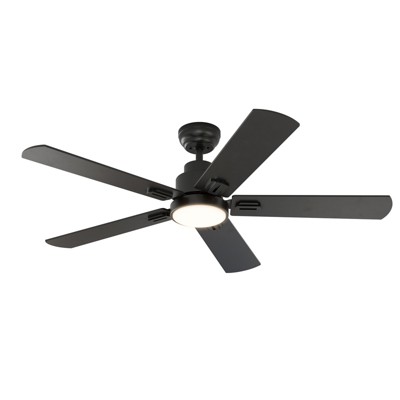 Warmiplanet 52"Ceiling Fans with Lights and Remote Control, DC Motor, Brushed Nickel, 5 Blades
