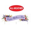 Beistle Plas Jumbo Happy Mother's Day Yard Sign, 11.75" x 3' 11", (1/Pkg) Multicolored - 4 of 4