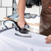 VEVOR Gravity Feed Steam Iron, 1000W Gravity Feed Iron with 3.5 L Large Capacity Tank, Demineralizer Cartridges,5 Temperature Settings,Black&Silver - 2 of 4