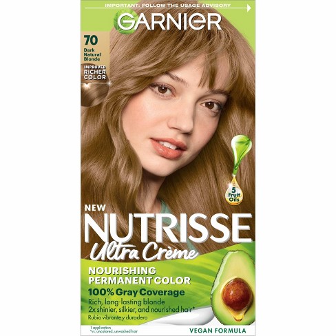 Garnier Nutrisse Nourishing Permanent Hair Color Creme - 70 Dark ...