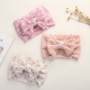 MyKids-Usa Baby Floral Print Soft Big Bow Headband - 2 of 4