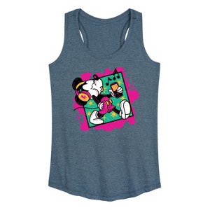 Women's - Disney - Mickey Music Stroll Graphic Racerback Tank - 1 of 4