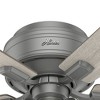 Hunter Fans 42" Crestfield Lighted Ceiling Fan Matte Silver with Light Gray Oak Blades - Rustic Vintage Style - 3 of 4