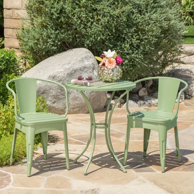 Green patio set sale