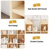 Toy Storage Organizer 8-Cubby Kids Bookshelf White Bookcase Toddlers Playhouse Cabinet Shelf - 3 of 4