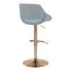 LumiSource Set of 2 Fabrico Adjustable Barstools Noise Fabric - 4 of 4