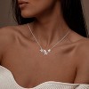 Sterling Silver Star Necklace - Adjustable CZ Pendant, Hypoallergenic for Women & Girls - 2 of 4