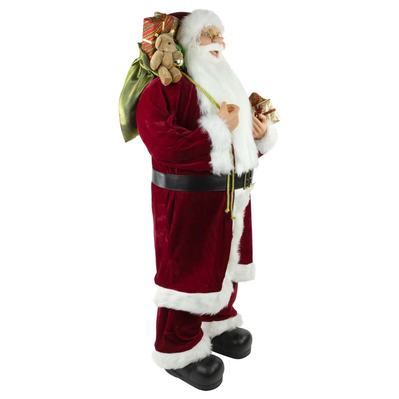 Northlight Standing Santa with Presents and Gift Bag Christmas Decoration  - 48", 5 of 6