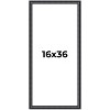 PosterPalooza | Panoramic Linear Black Picture Frame - UV Acrylic, Foam Board Backing, Hanging Hardware - 2 of 4