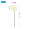 Unique Bargains Artificial Anthurium Lily Flowers for Home Decor 10 Pcs - 2 of 4