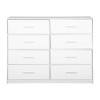 Akoasm 44.5 in. W 6-Drawer Dresser with Large Fabric Drawers For Living Room, Hallway & Entryway-White - 2 of 4