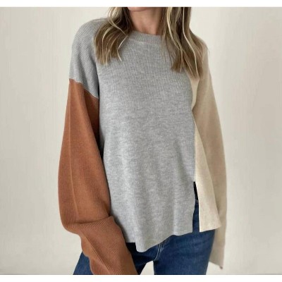 Women's Naomi Color Block Sweater - SIX/FIFTY