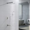 CLIHOME Single Handle 1-Spray Wall Mounted Tub and Shower Faucet 1.8 GPM with 10 in. Shower Head (Valve Included) - 2 of 4