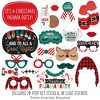 Big Dot of Happiness Christmas Pajamas - Holiday Plaid PJ Party Photo Booth Props Kit - 20 Count - 2 of 4