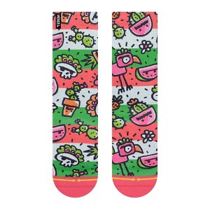 MERGE4 FRIDA DREAMS CREW SOCKS ART BY WALMAZAN - 1 of 3