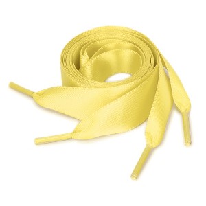 INSPIRE CHIC Women's Flat Ribbon Solid Color Sneakers Shoelaces 2 Pairs - 1 of 4